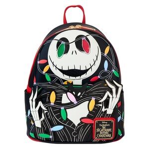 Loungefly Jack Skellington Festive Lights Backpack